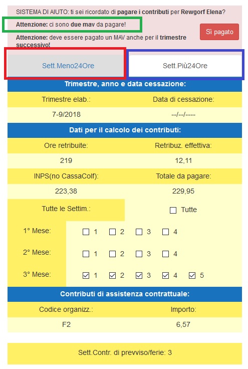 mav licenziamento cessazione colf badante due trimestri linguette